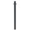 Dekorativ puller | Serie 475B | � 76 mm | fastmonteret, til indst�bning i beton med jordanker, total l�ngde ca. 1300 mm | uden l�s | med 2 �jer